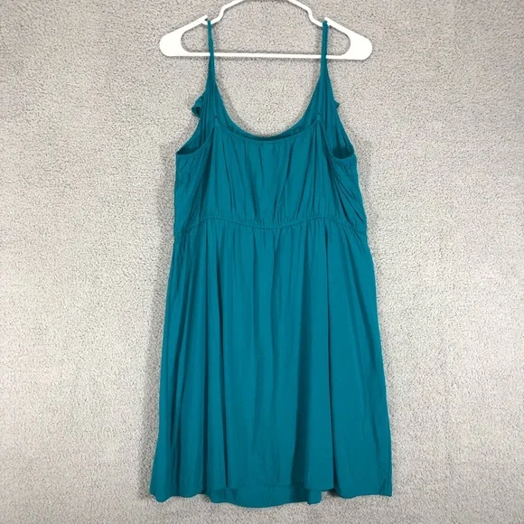 Old Navy Turquoise Sleeveless Dress Size XL Ruffle Details Flowy Lightweight - Picture 7 of 13